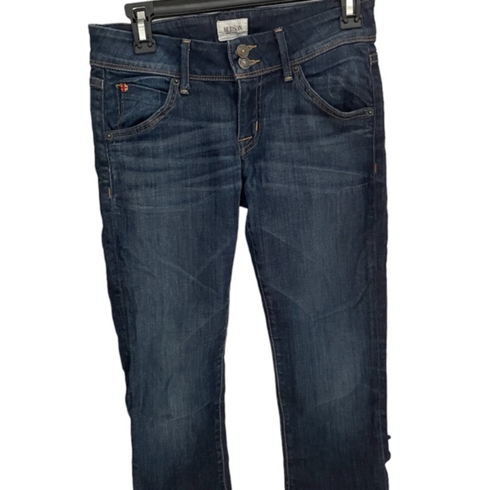 Hudson Signature Bootcut Jeans‎ Dark Wash Flap Pocket Womens